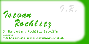 istvan rochlitz business card